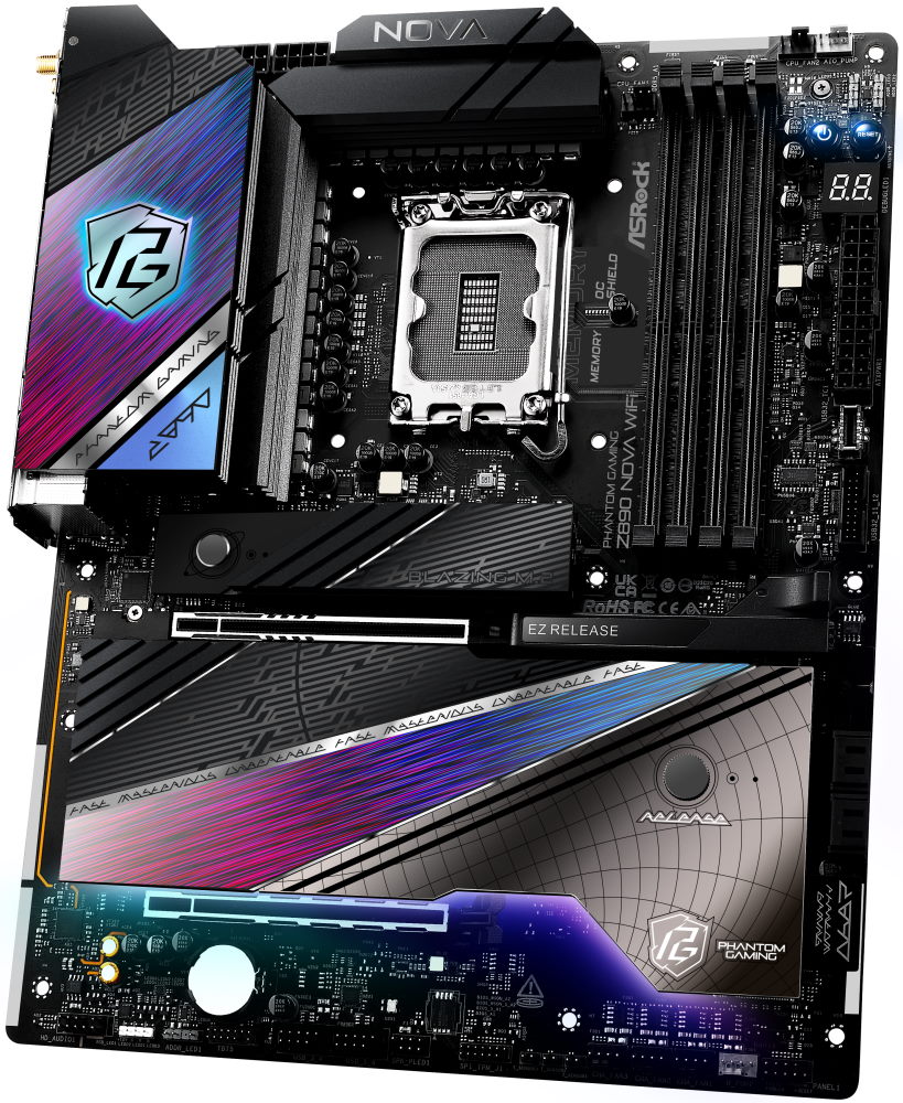 ASRock Z890 Nova WiFi / Intel Z890 / LGA1851 / 4x DDR5 / 6x M.2 / HDMI / 2x Thunderbolt 4 / WiFi / ATX